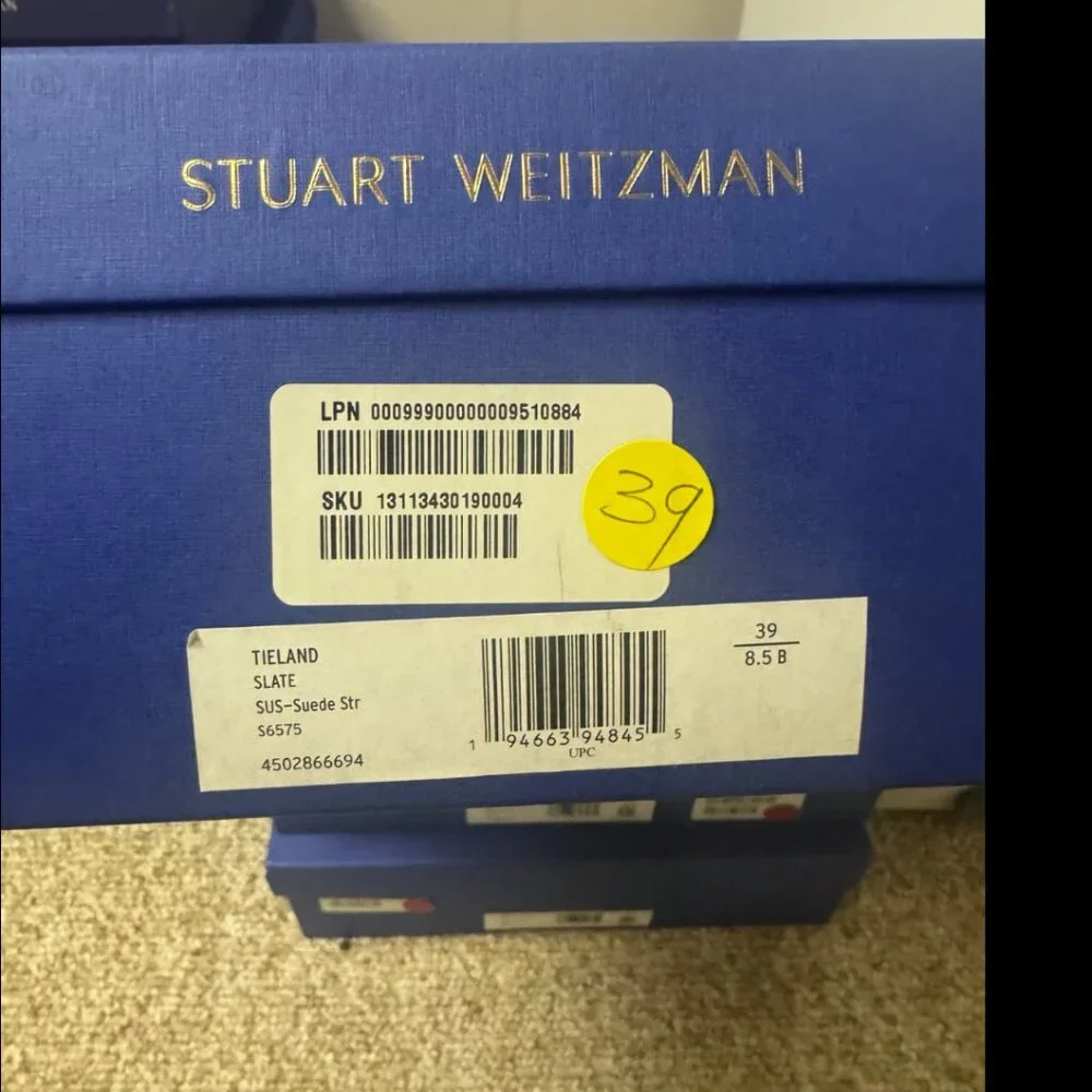 Stuart Weitzman Tieland Slate Over-the-Knee Boots Size 8.5
